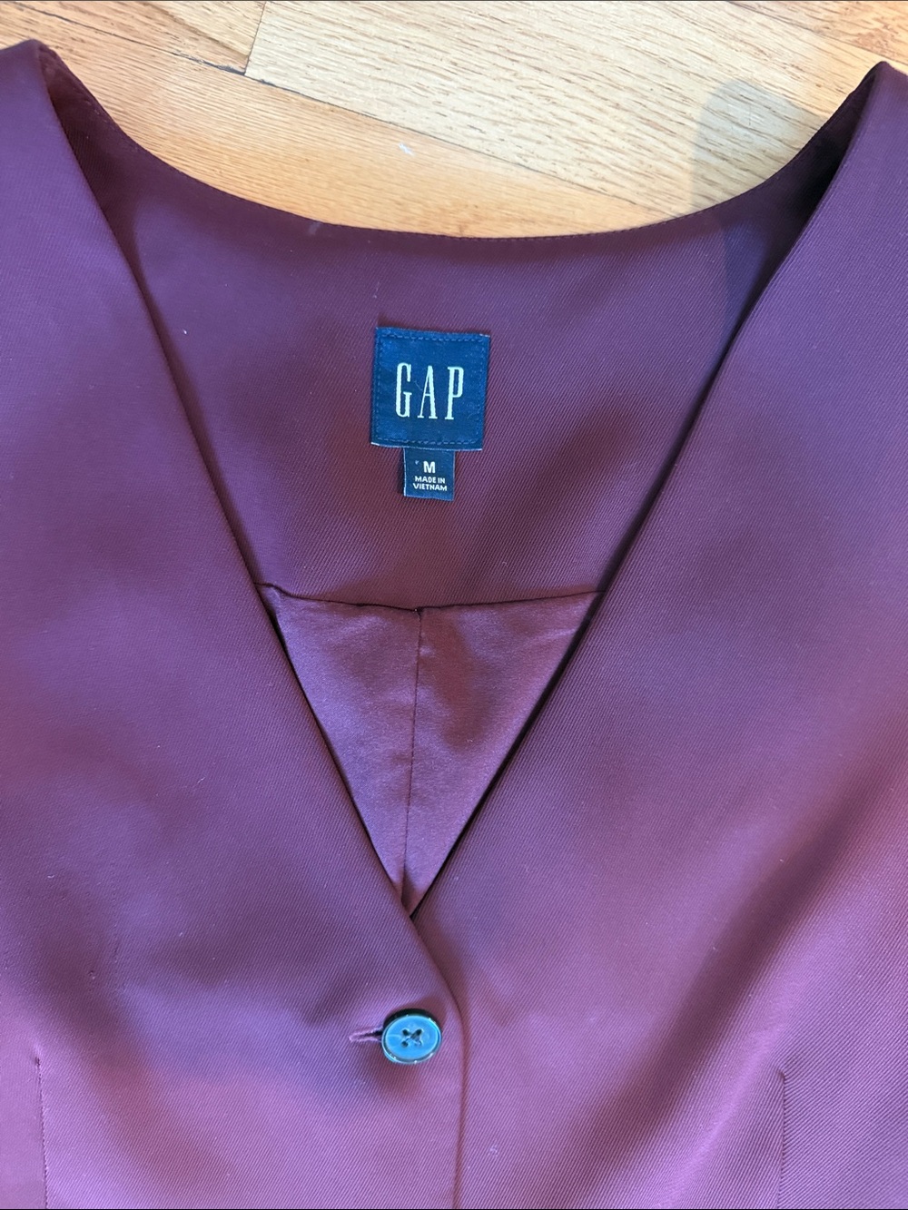 GAP Women's Burgundy Vest & Trousers Set - Picture 3 of 8